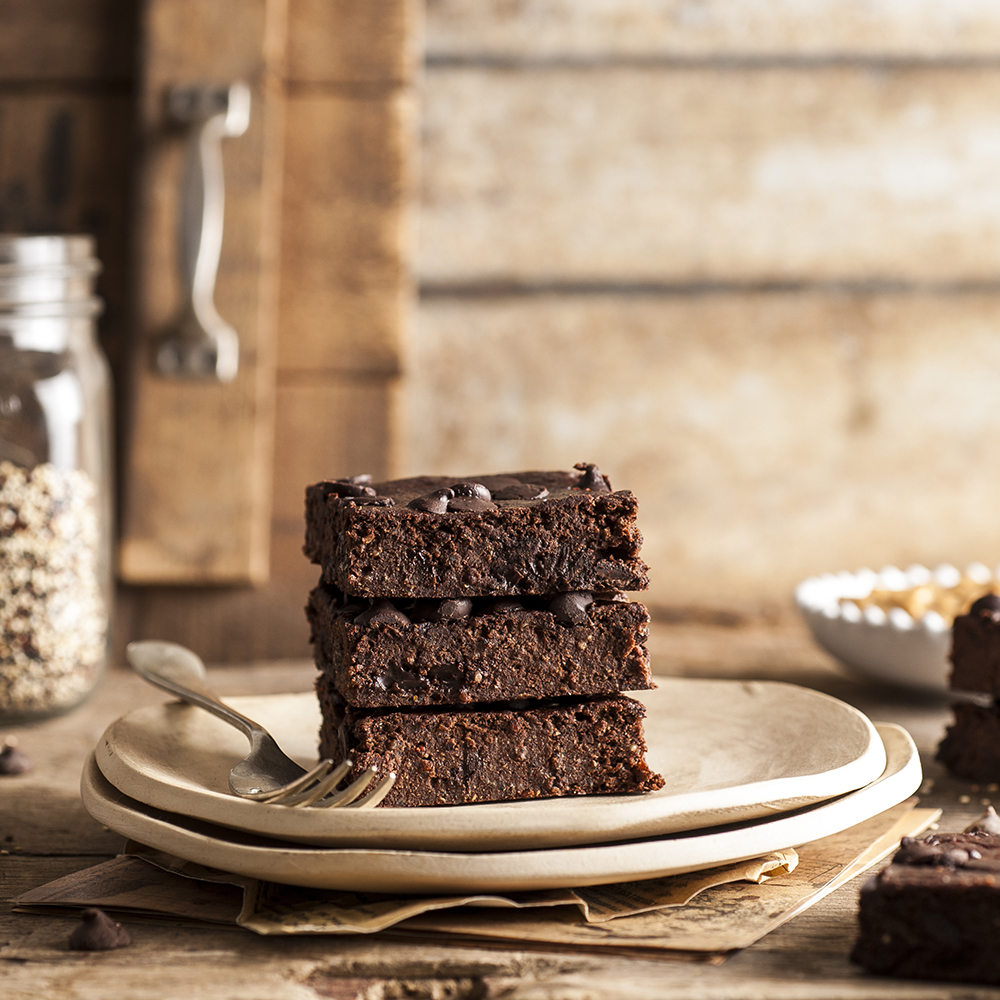 Brownies de quínoa y chocolate