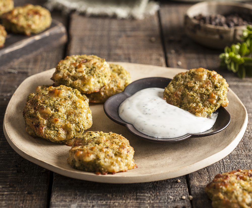 Croquetas de avena y brócoli