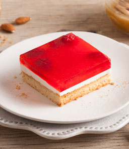 Postre de coco y gelatina
